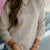 Heathered Detailed Seam Sweatshirt