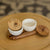 Wood and Marble Condiment Set