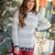 Mixed Lines Ribbed Trim Sweater