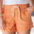 Rope Tie Cuffed Bottom Shorts