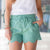 Eyelet Scalloped Bottom Shorts