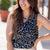 Brushed Dot Scalloped V-Neck Tank