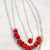 Bel Koz Clay Bead Silver Layered Necklace
