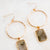 Stone & Shine Hoop Earrings