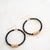 Midnight Spark Hoop Earrings