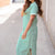 Classic Line Striped Midi Dress