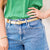 Eva Metallic Leather Belt - Gold