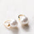 Pearl & Gold Minimalist Stud Earrings