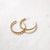 Golden Spiral Hoop Earrings