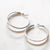 Double Layered Shine Hoop Earrings