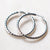 Wavy Edge Hoop Earrings
