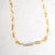 Golden Drift Pearl Chain Necklace