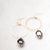 Shadow Gem Hoop Earrings
