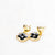 Golden Clover Charm Drop Earrings