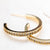 Golden Trim Hoop Earrings