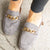 Corky's Keepsake Gray Faux Suede Mules