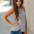 Thin Striped Side Tie Tank