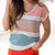 Colorblock Stripes V Tee