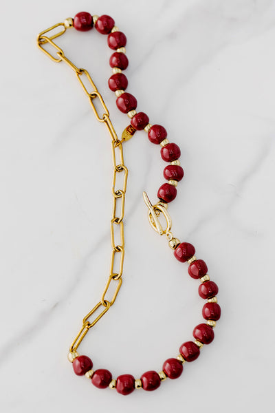 Bel Koz Wavy Toggle Necklace