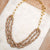 Bel Koz Triple Twist Elongated Clay Necklace