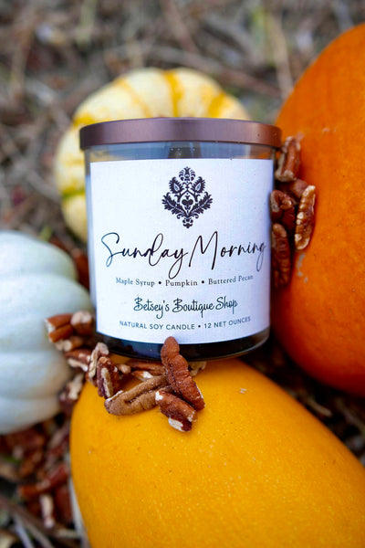 Betsey's Exclusive Sunday Morning Natural Soy Candle - 12oz