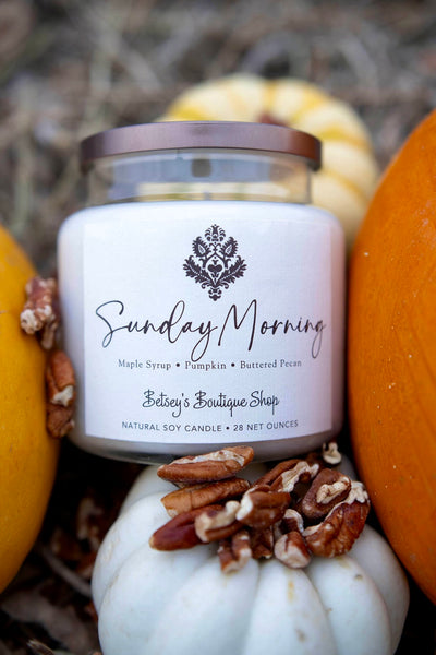 Betsey's Exclusive Sunday Morning Natural Soy Candle - 28oz
