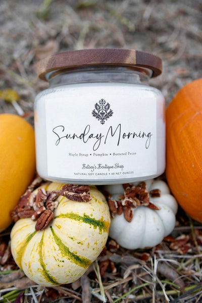 Betsey's Exclusive Sunday Morning Natural Soy Candle - 48oz