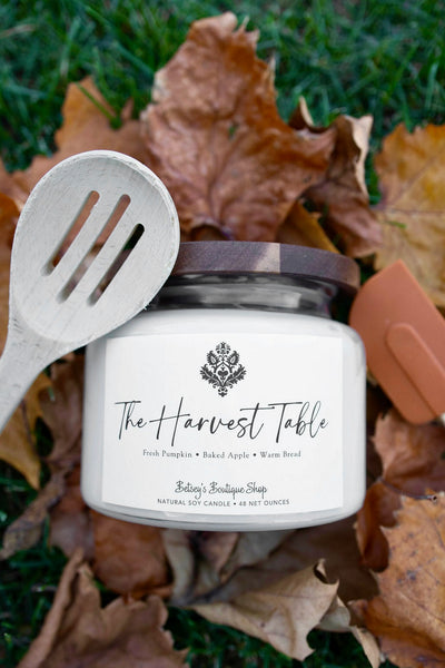 Betsey's Exclusive The Harvest Table Natural Soy Candle - 48oz