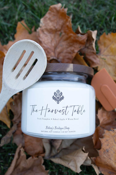 Betsey's Exclusive The Harvest Table Natural Soy Candle - 48oz