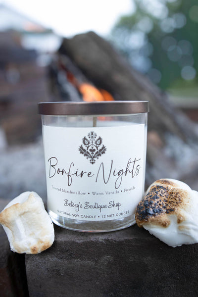 Betsey's Exclusive Bonfire Nights Natural Soy Candle - 12oz