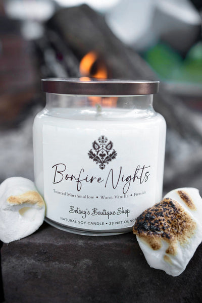 Betsey's Exclusive Bonfire Nights Natural Soy Candle - 28oz
