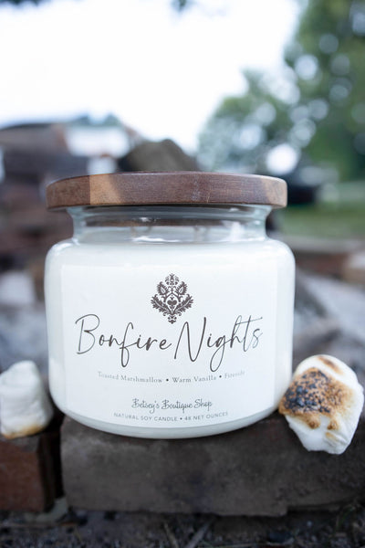 Betsey's Exclusive Bonfire Nights Natural Soy Candle - 48oz