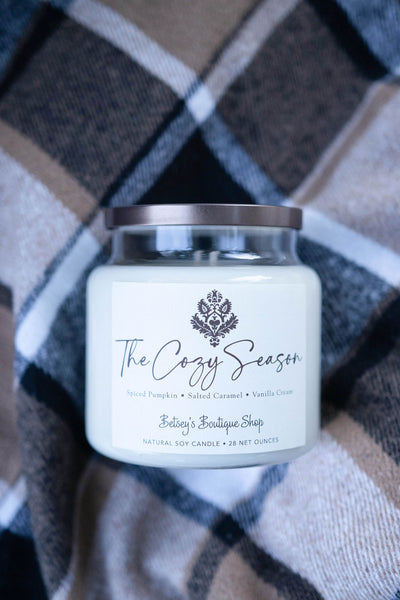 Betsey's Exclusive The Cozy Season Natural Soy Candle - 28oz