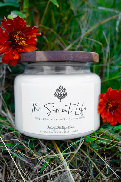 Betsey's Exclusive The Sweet Life Natural Soy Candle - 48oz