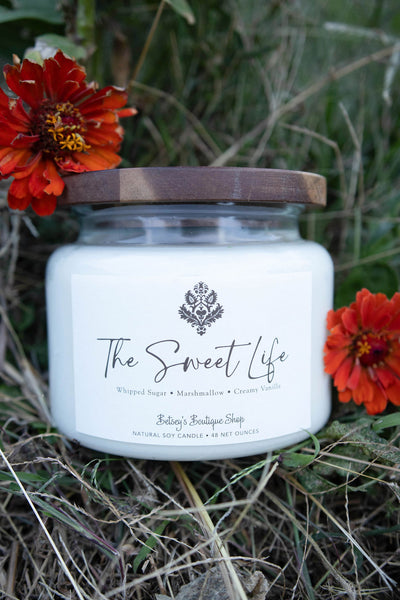 Betsey's Exclusive The Sweet Life Natural Soy Candle - 48oz