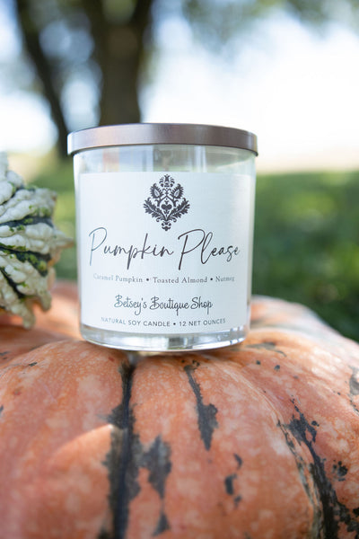 Betsey's Exclusive Pumpkin Please Natural Soy Candle - 12oz