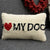 I Love My Dog Pillow