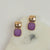 Plum Drops Dangle Earrings