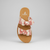 Take A Bow Red Natural Stripe Sandals