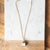 Marble Squared Pendant Necklace