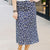 Dainty Daisies Slit Bottom Midi Skirt
