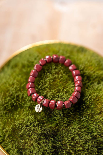 Bel Koz Squared Clay Bead Bracelet
