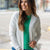 Betsey's White Easy Days Side Slit Cardigan