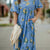 Blossoms Puff Sleeve Tiered Maxi Dress