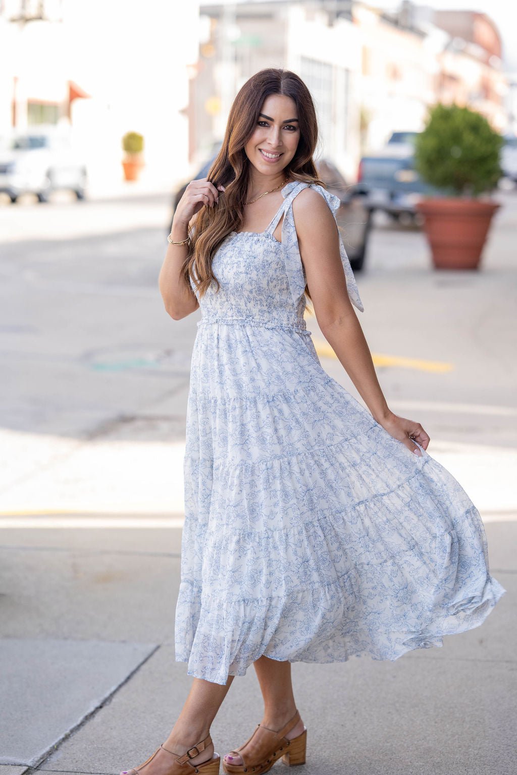 Blue Skies & Daydreams Midi Dress - Betsey's Boutique Shop - Blue Skies & Daydreams Midi Dress - Betsey's Boutique Shop -