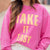 Bold Take It Easy Ribbed Crewneck