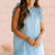 Bouquets Button Up Chambray Dress