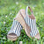 Carley Black Natural Stripe Corky's Sandals