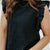Checkered Lace Flutter Trim Blouse