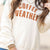 Coffee Weather Ribbed Graphic Sweatshirt